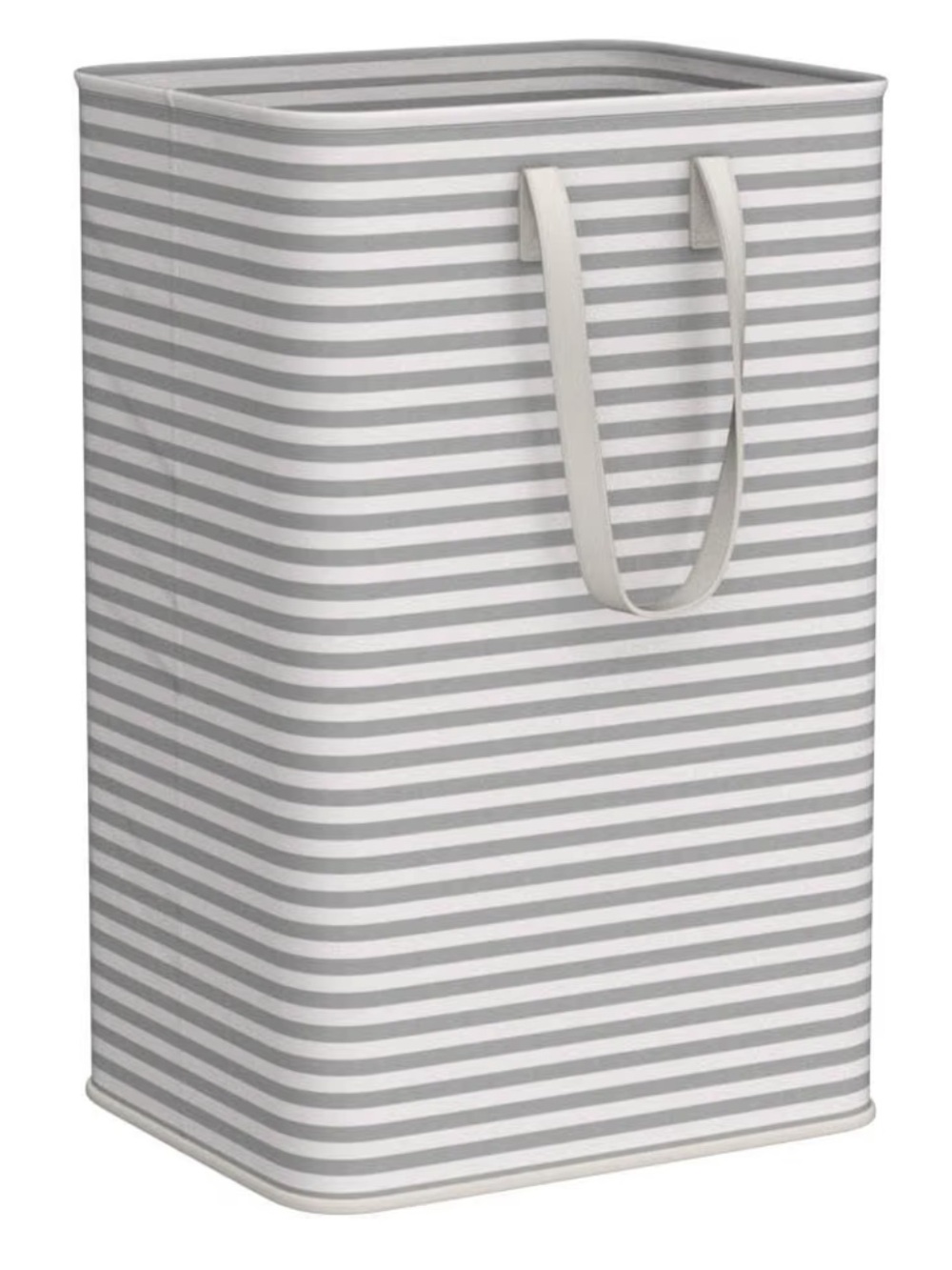 Gray and White Striped Collapsible Laundry Hampers- 2 pack NEW 🏷️